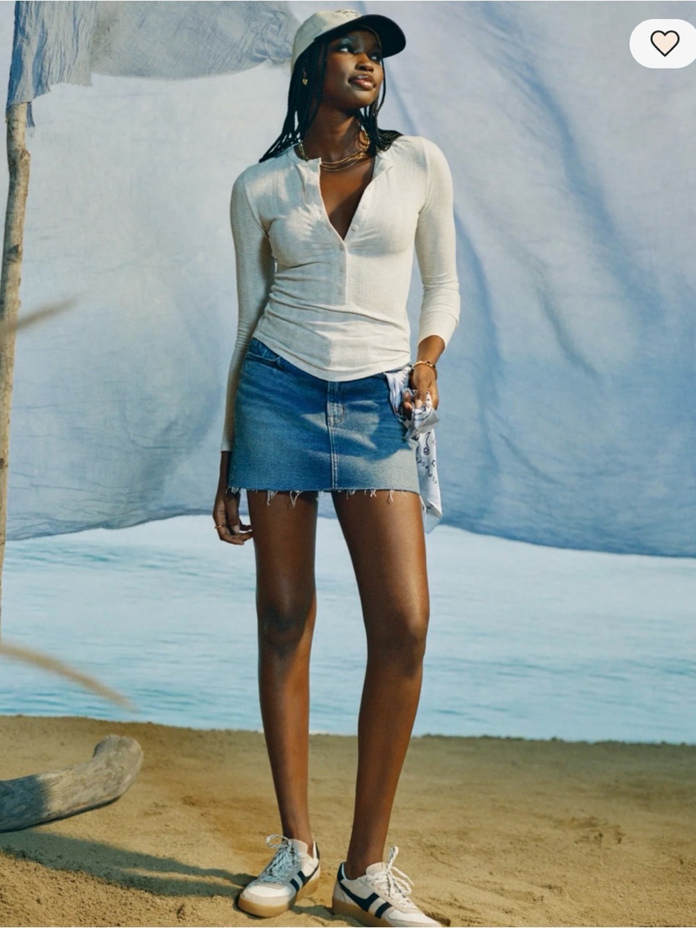 American Eagle Denim Mini Skirt